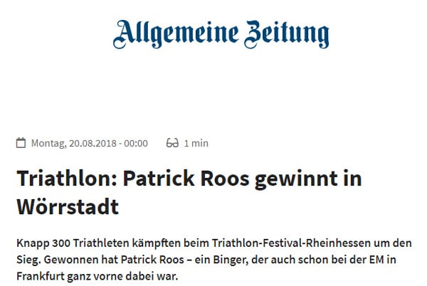 AZ zum TFR Wörrstadt
