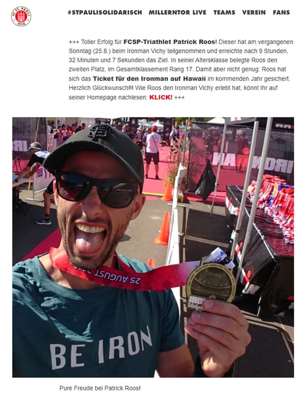 Presse Artikel des FC ST. Pauli