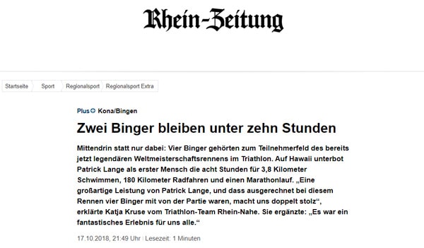Rhein-Zeitung zu Hawaii