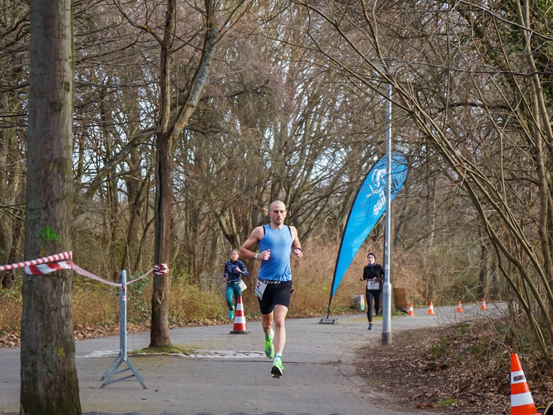 Die letzten Meter der Laufstrecke