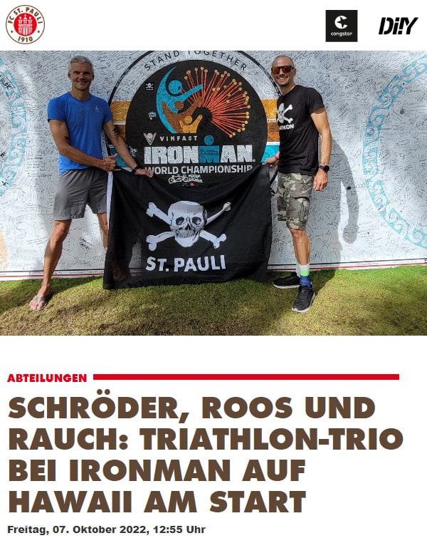 FC St. Pauli Homepage zum Start auf Hawaii