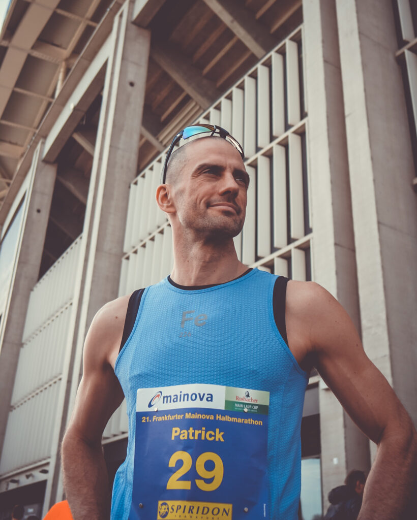 Vor dem Start zum Frankfurter Halbmarathon