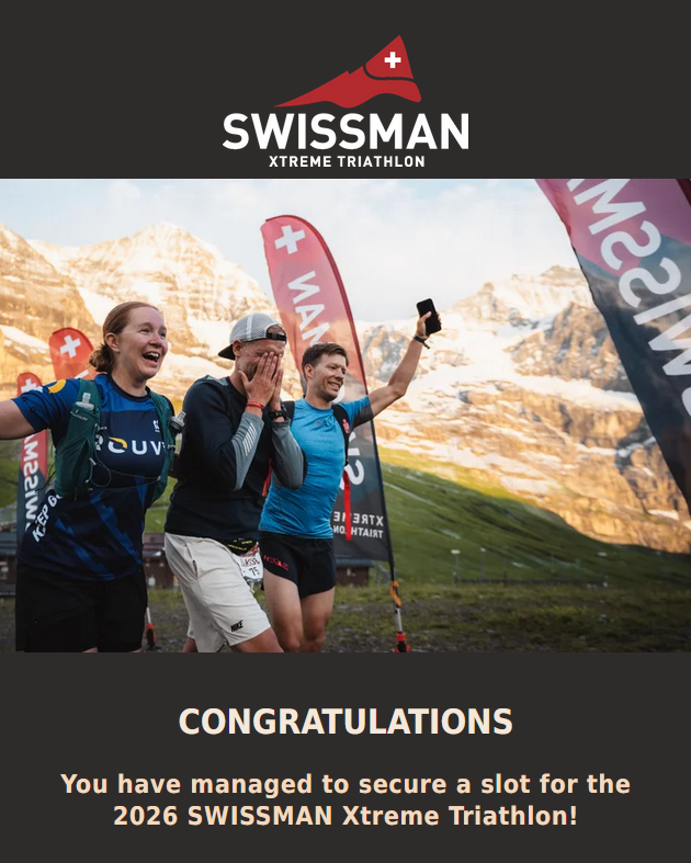 Swissman Xtreme 2026 Email